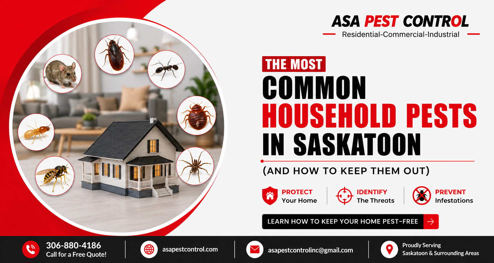 The Most Common Household Pests in Saskatoon